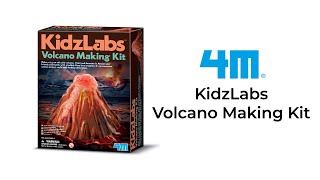 Reusable Plaster & Paint NEW Mold & Model KidzLabs Volcano Making Kit 