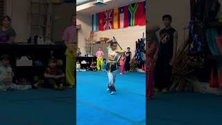 Pretty Girl Doing Kung Fu Sword