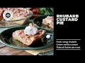 SWEET AND TANGY RHUBARB CUSTARD PIE