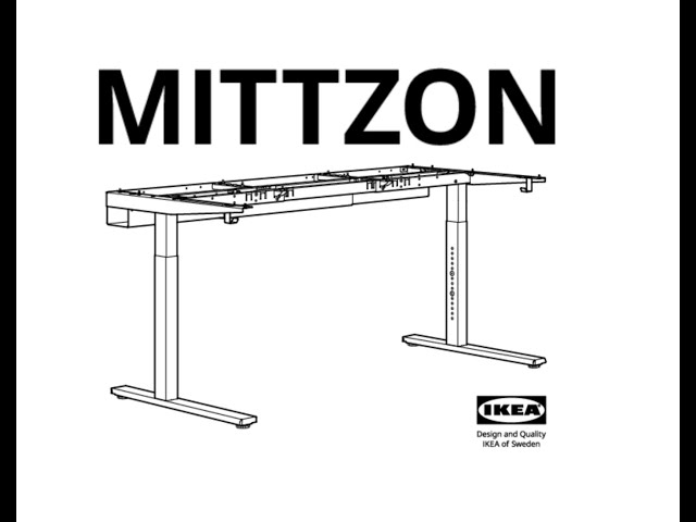 ⚡IKEA MITTZON Sit/Stand Desk Assembly | Step-by-Step Guide