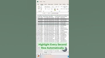 Automatically Color Alternate Rows in Excel No Manual Work!