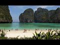 5 minutes of Maya Bay, Phi Phi islands, Thailand (2024) (4K) The beach movie - Koh Phi Phi Lee