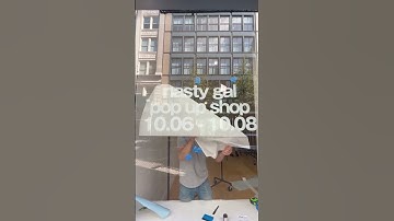 Vinyl Lettering - Installation - NastyGal - Pop Up - NYC - SoHo - Window Decal  - Printleaf