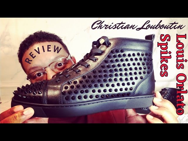 Christian Louboutin Men's Louis Spikes 2 Leather High-Top Sneaker   Christian louboutin men, Christian louboutin shoes, Louis vuitton shoes