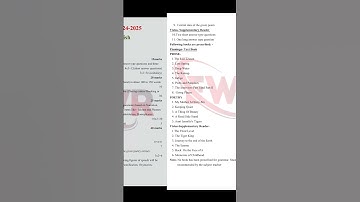 12th English New Syllabus board exam 2024-25 NCERT UP Board #trending #english #syllabus #shorts