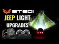 STEDI Type X Pro LED Install &amp; Review + STEDI Carbon Headlight&#39;s || Full Jeep Light Upgrade