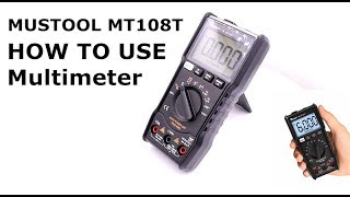 How To Use- Mustool Mt108T Tester Best Multimeter