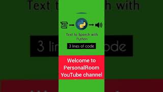Python text to voice converter | English |