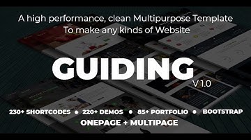Guiding - Creative, Pro Multipurpose HTML5 Template | Themeforest Website Templates and Themes