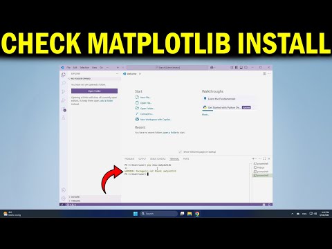 How To Check if Matplotlib is Installed in VS Code
