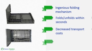 Stacus Foldable Crates are #storage and #logistics friendly.