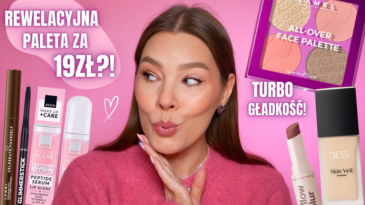 Rewelacyjna PALETA do konturowania za 19 zł?! 🤯💕 Polski, świetny PODKŁAD i efekt WYCAŁOWANYCH ust! 💋