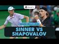 Jannik Sinner Takes On Denis Shapovalov For Place In Fourth Round Indian Wells 2026 Highlights