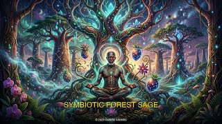 Symbiotic Forest Sage | Galactic Ancestry | 4K Afrofuturist Art