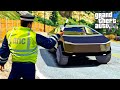 ГАИШНИК ОСТАНОВИЛ ТЕСЛУ КИБЕРТРАК ГТА 5! ДПС РЕАЛЬНАЯ ЖИЗНЬ LSPDFR ОБЗОР МОДА GTA 5! ГТА 5 МОДЫ MODS