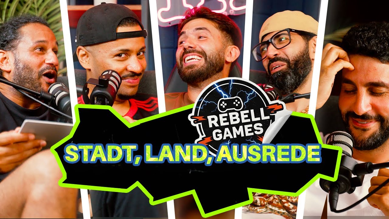 Wenn COMEDIANS Stadt, Land, Fluss spielen!... | Stadt, Land, Ausrede | Rebell Games