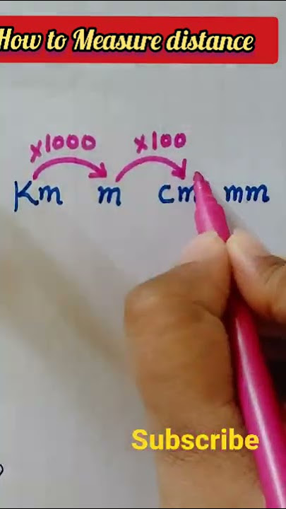 #How to change km to meter ,cm ,& mm /#Measure distance