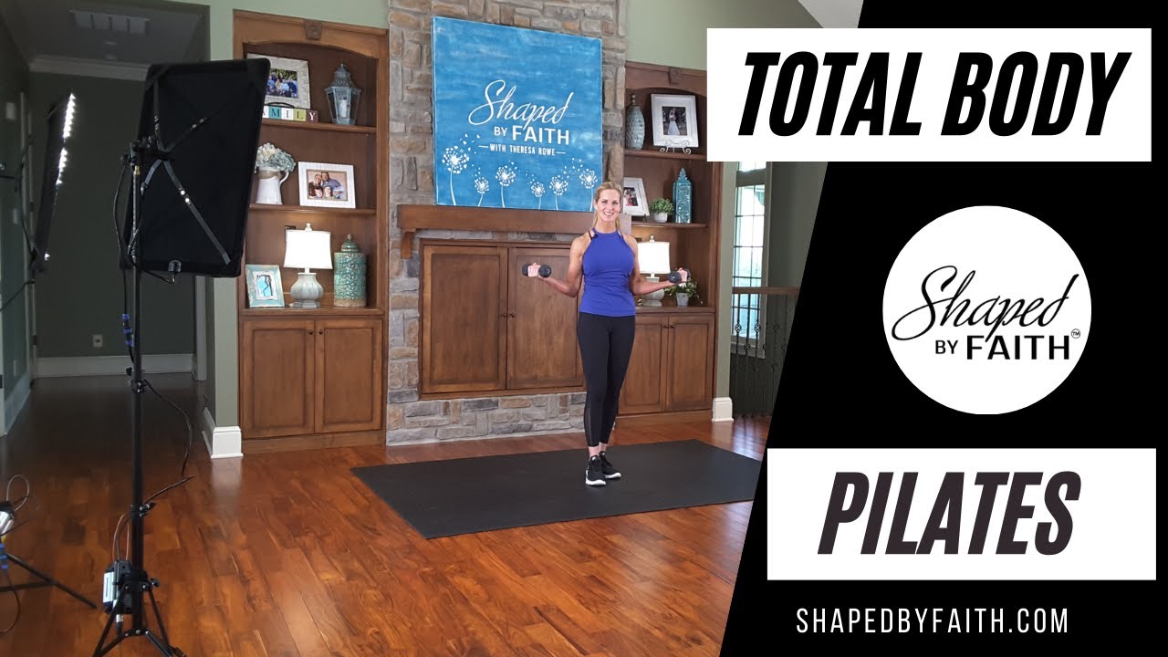 Scripture based Power Pilates Strength and Stretching Full Body Workout | Shaped by Faith TV