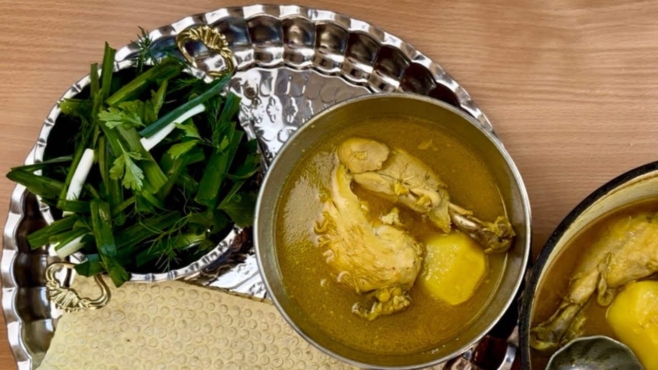 خوادنی کوردی کۆن/ شۆربای ترشی سماق به ناو تەڕە کەباب