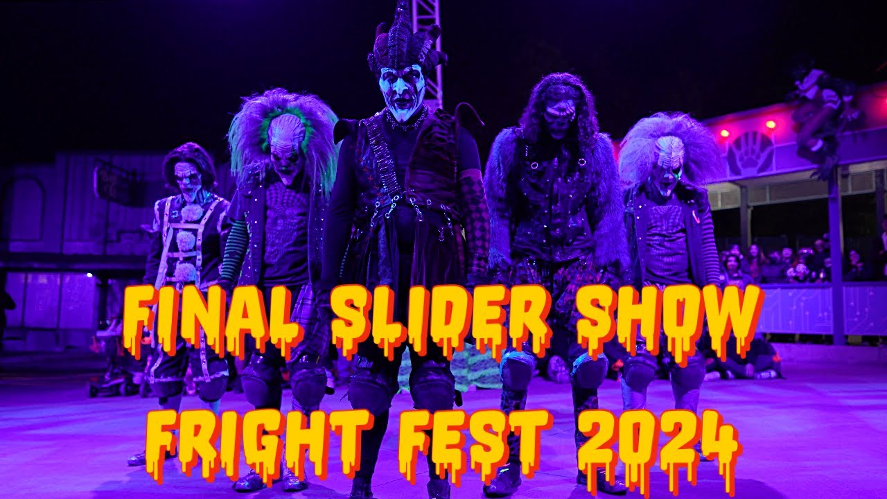 |4K FINAL SHOW| 2024 Sliders of the Night at Six Flags Magic Mountain Fright Fest Extreme