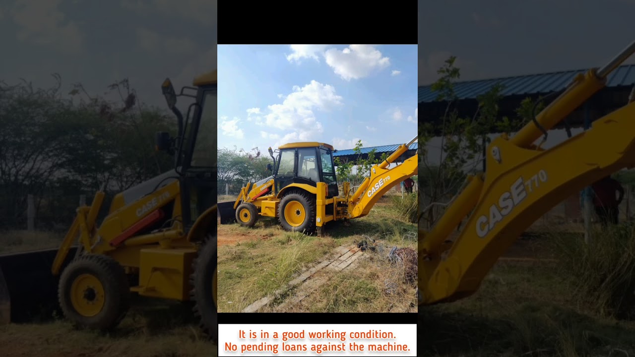 video CASE 770 Backhoe Loader Machine