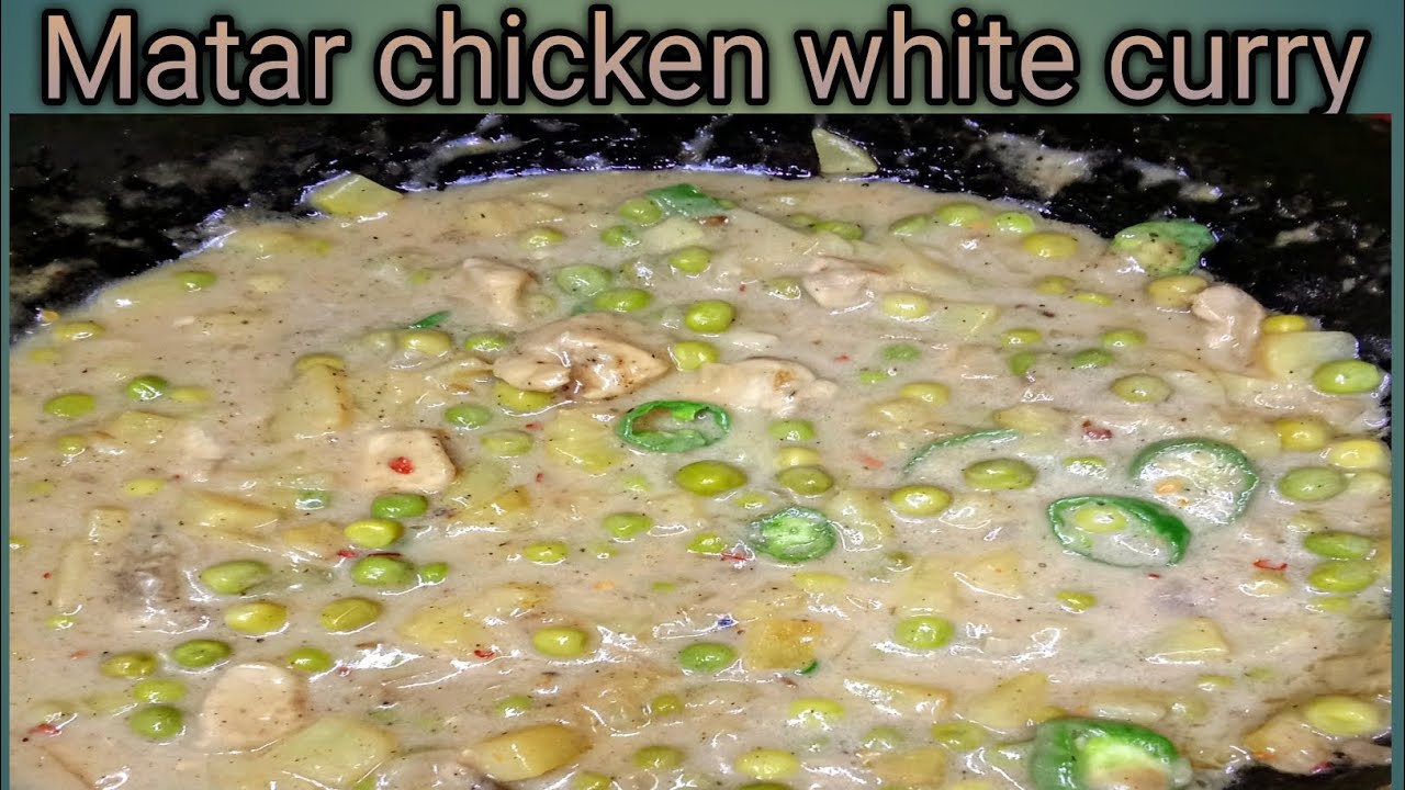 In this Matar season try this yummy Matar chicken white curry recipe 🫛