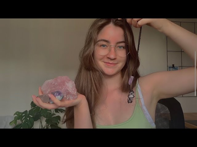 ASMR my crystal collection