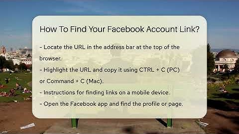 How To Find Your Facebook Account Link? - Everyday-Networking