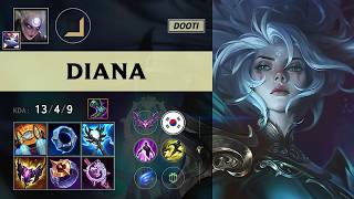 (DooTi) Diana Carry vs Xerath - KR Master Patch 26.14