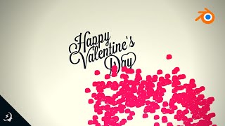 Rose Day Animation  | Blender love intro animation | Happy Valentine's day screenshot 3