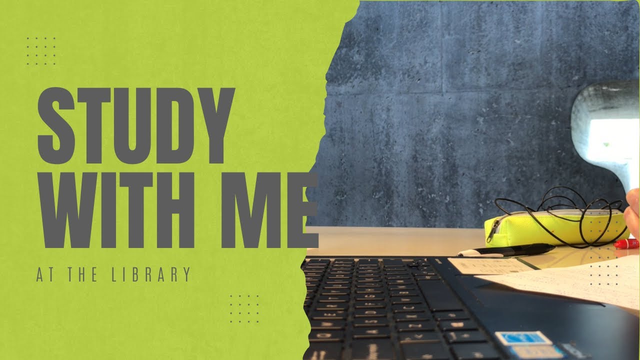 Study with me at the public library 🤓 | Real time | Background noise ...