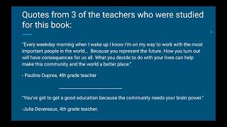 The Dreamkeepers: Successful Teachers of African American Children