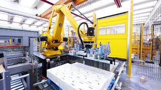 Comau PAL 180 in packaging and palletizing Λυσεις απο NIMACROBOTICS