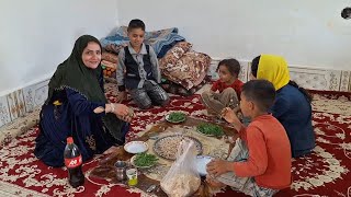 How does a good day of Afsaneh Khanom's family spend together?