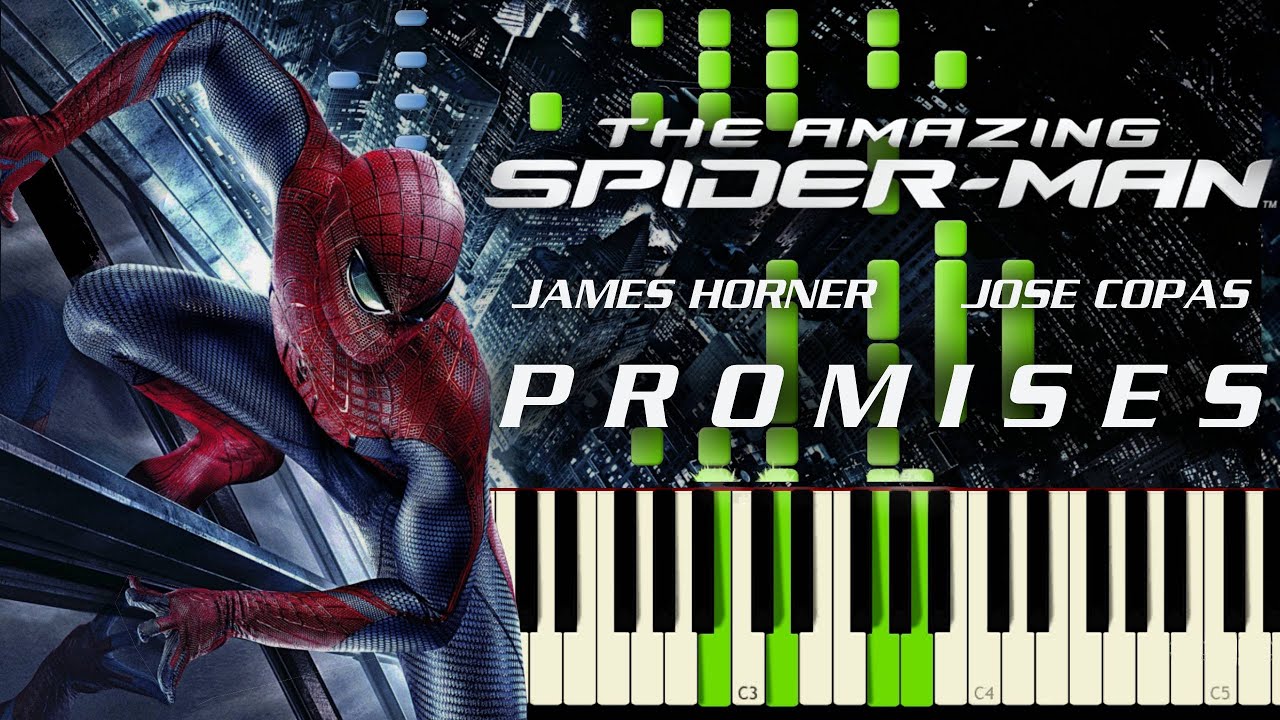 The Amazing Spider-Man - Promises | Escena Final (Piano Tutorial + Partitura + MIDI)