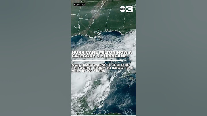 Hurricane Milton upgraded to a Category 5 storm