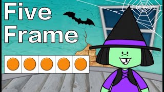 Halloween Five Frame Subitizing Math Brain Break