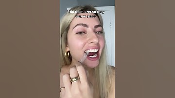how to apply teeth whitening strips - Shop Auraglow on Amazon #teethwhitening ng #whiteningstrips