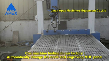 CNC ROUTER working on MDF