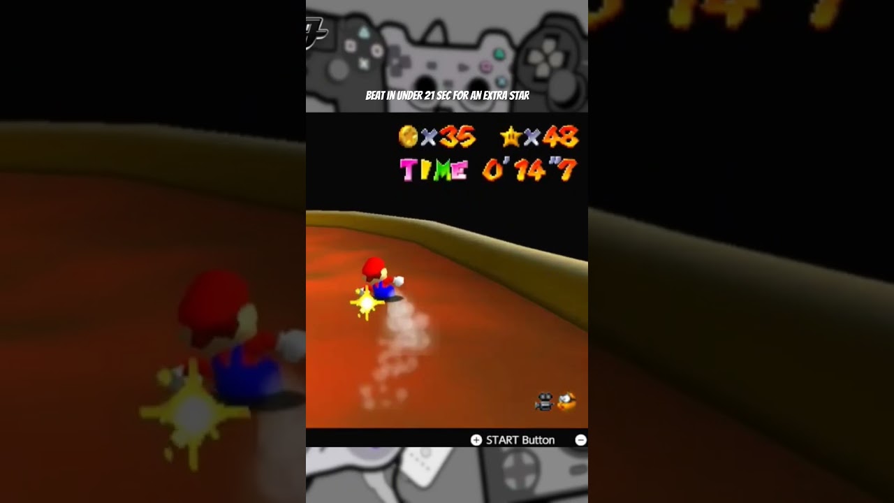 Mario 64 Princess's Secret Slide second star