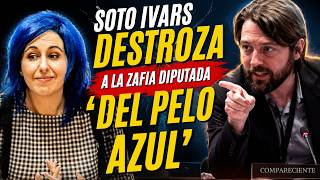 Soto Ivars destroza a la zafia diputada ‘del pelo azul’