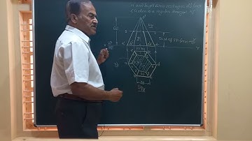 Section of Hexagonal Pyramid ( video no 458)/ Engineering Drawing