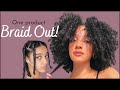 ONE PRODUCT BRAID OUT! Get definition AND volume! What I do if my braids don't dry! | Natural Hair