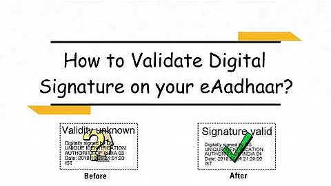 A quick guide to validate digital signature on eAadhaar!