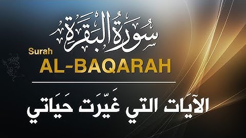 تلاوة سورة البقرة كاملة
