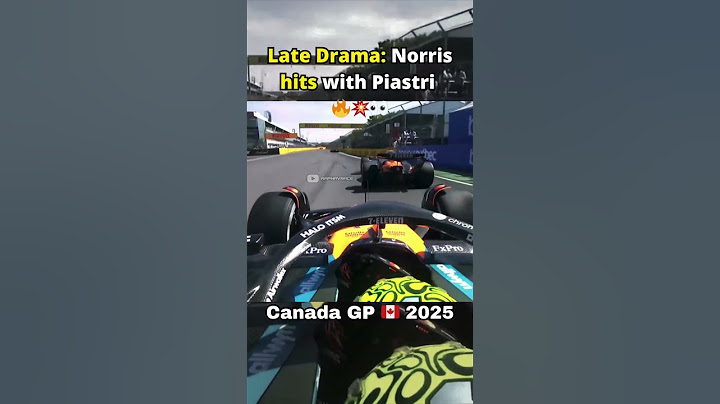 Late Drama: Lando Norris hits Oscar Piastri 💥🔥 Canadian GP 2025 #canadiangp #landonorris #formula1