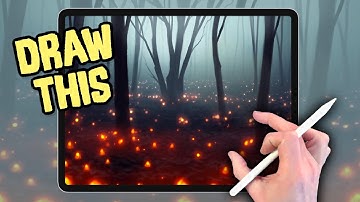 Schilderen op je iPad: een fluitje van een cent - Enchanted Forest landschap Procreate tutorial