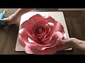 DIY Ann's Medium Paper Rose  (Free Template)