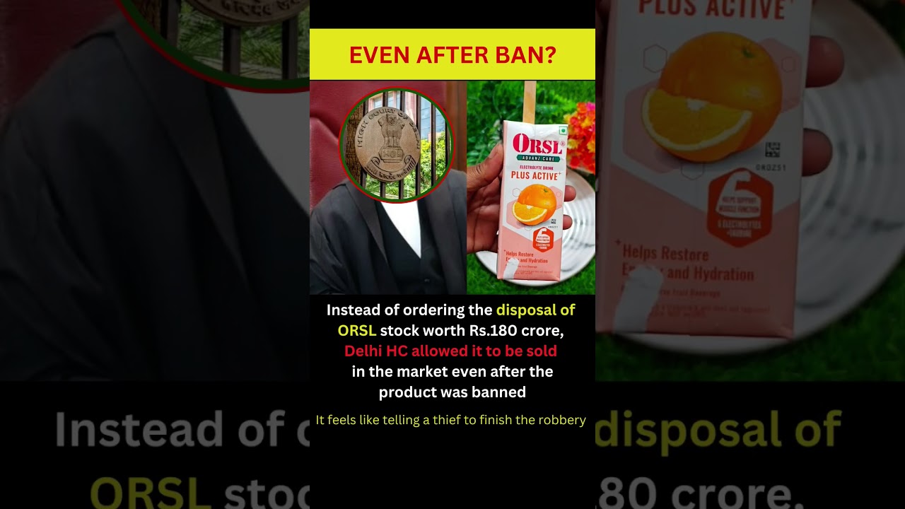 Instead of ordering the disposal of ORSL stock worth Rs.180 crore, Delhi HC allowed it to be sold