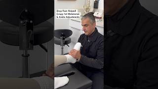 Drop Foot Helped w/ Crispy Metatarsal &amp; Ankle Adjustment @DrRahim #chiropractic #shorts
